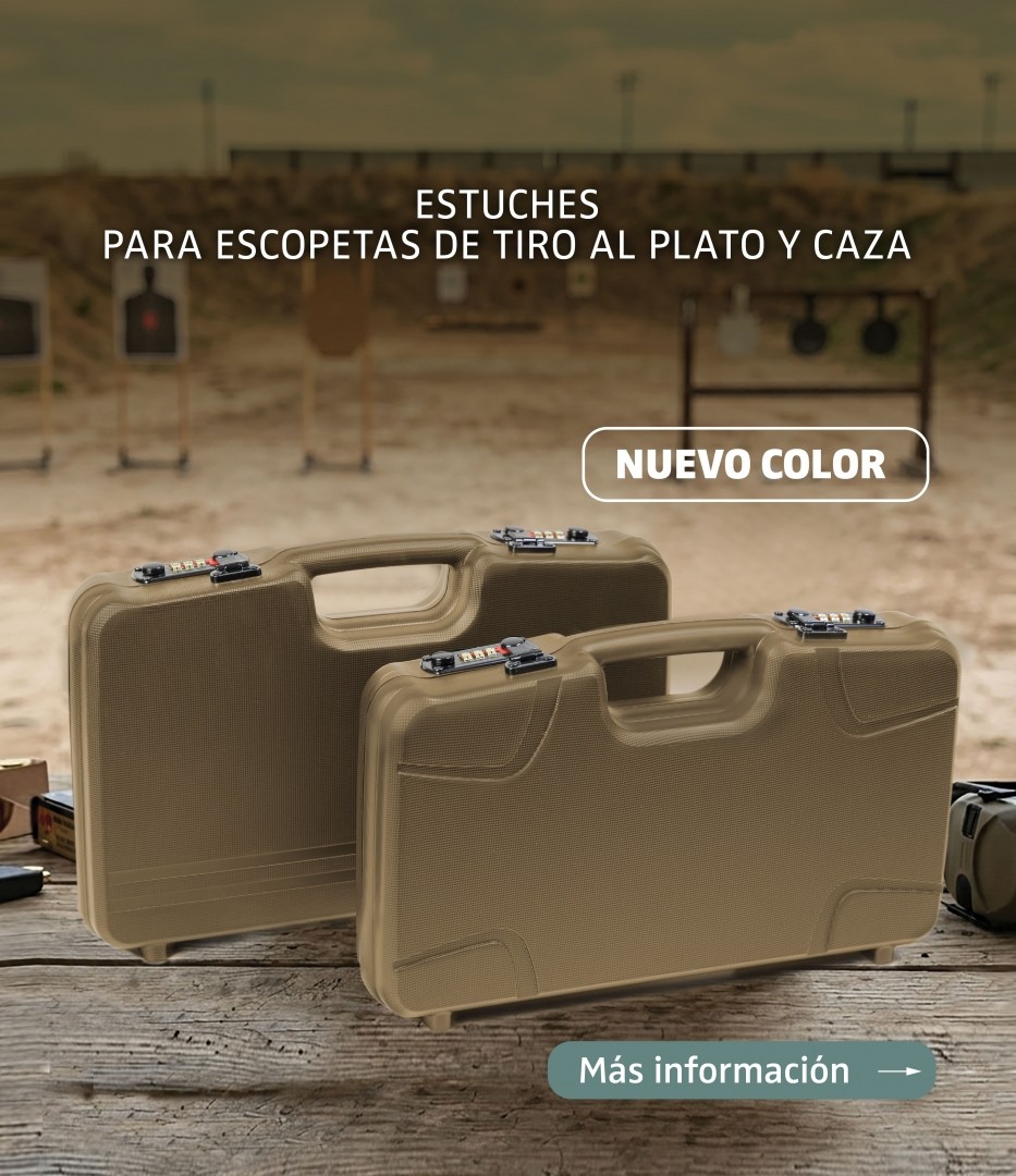Estuches para escopetas de tiro al plato y caza - color arena